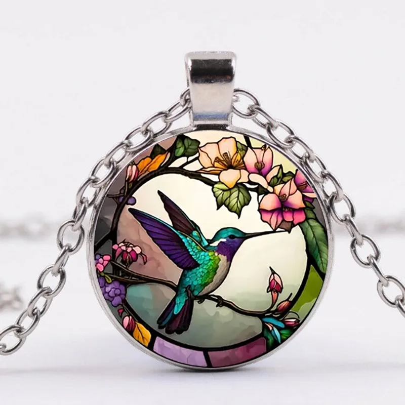 Elegant Hummingbird Pendant Necklace