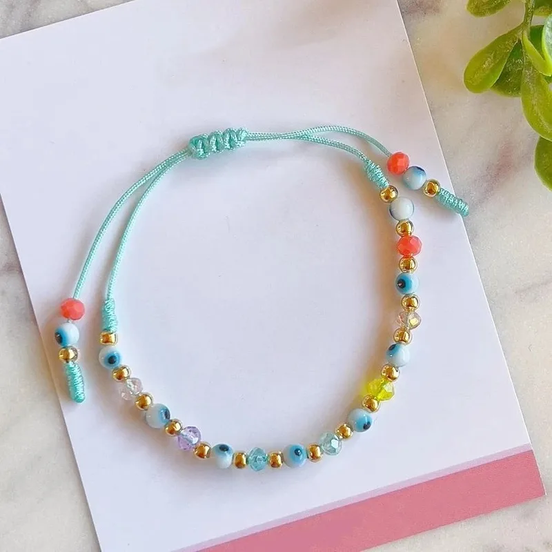 Charming Beaded Rope Bracelet